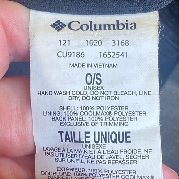 Columbia Mesh Snap Back Baseball Cap High Crown Two Tone One Size Fits Most - Picture 6 of 6